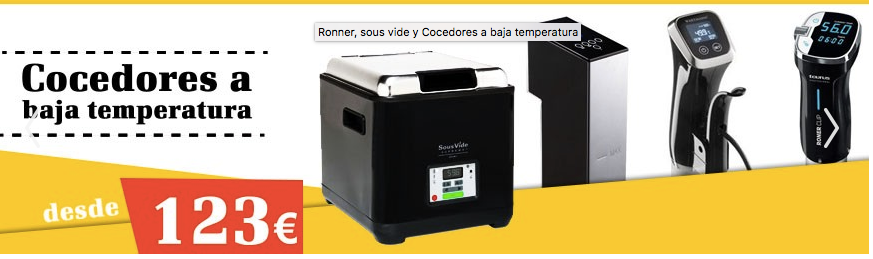 sous vide y ronner para cocer a baja temperatura
