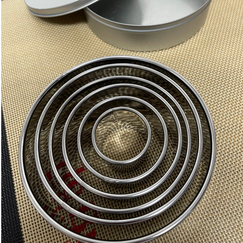 Juego de 6 cortapastas redondos lisos