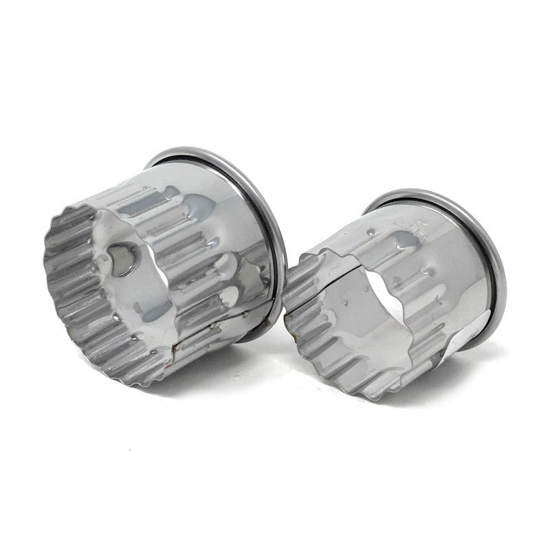 Cortapastas redondo rizado