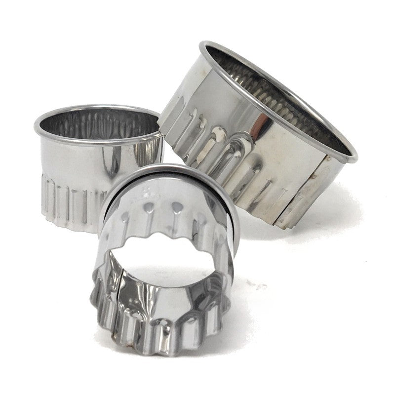 Cortapastas redondo rizado