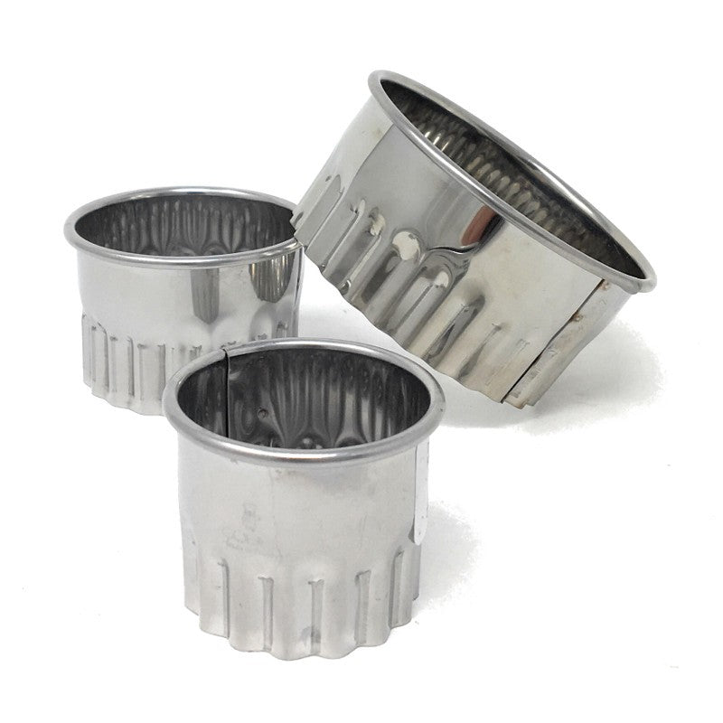 Cortapastas redondo rizado