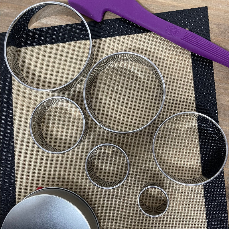 Juego de 6 cortapastas redondos lisos