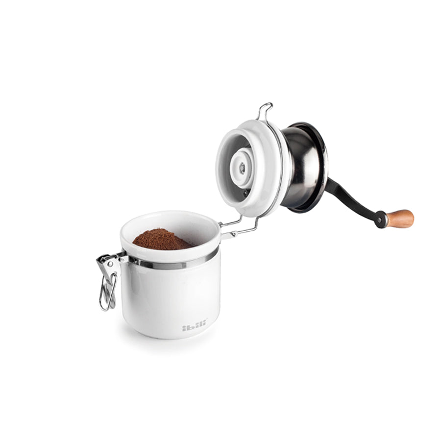 Molinillo de café barista IBILI con cierre hermético para conservar la molienda