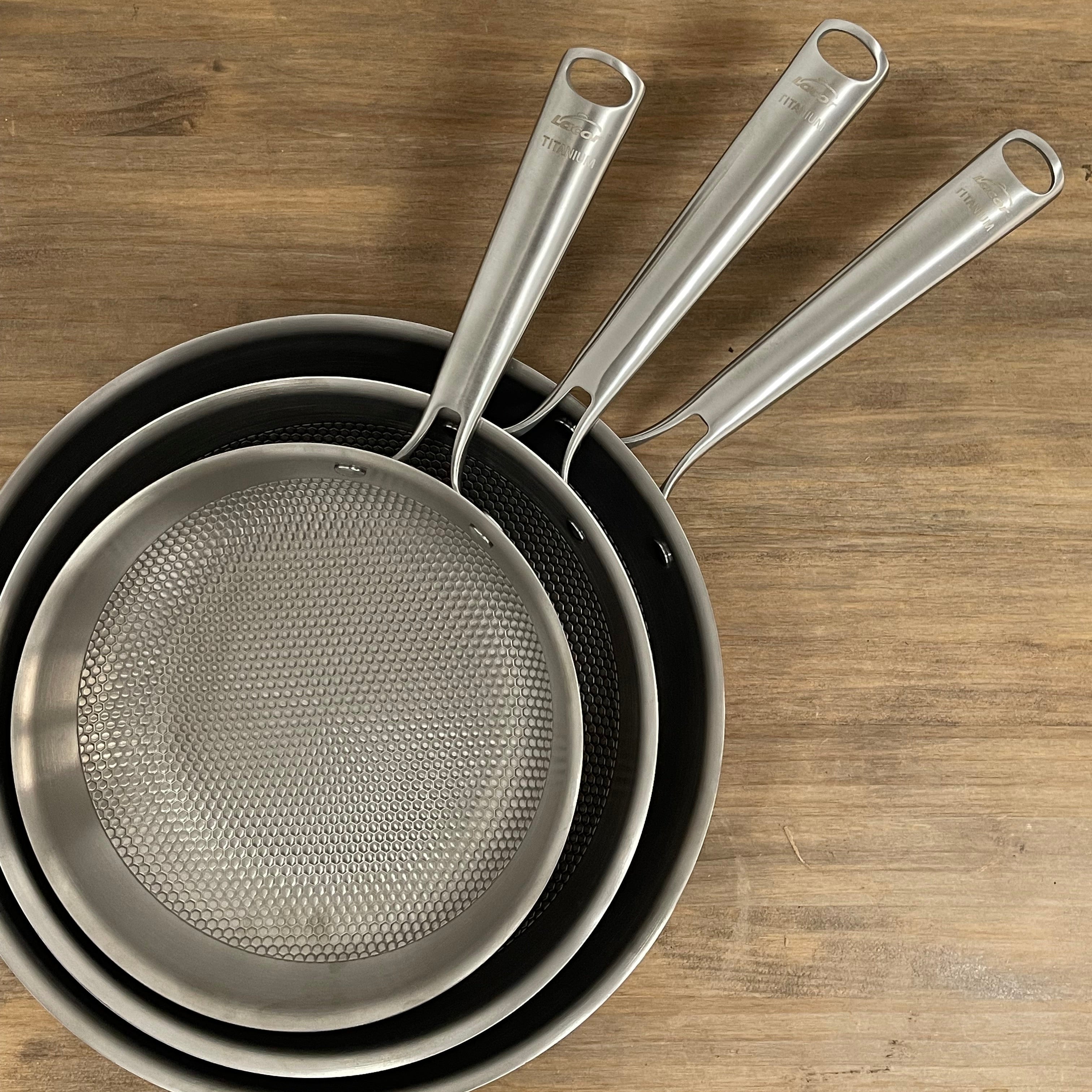 Sartén Titanio TitanGrill 3 Capas – Apta Inducción y Horno