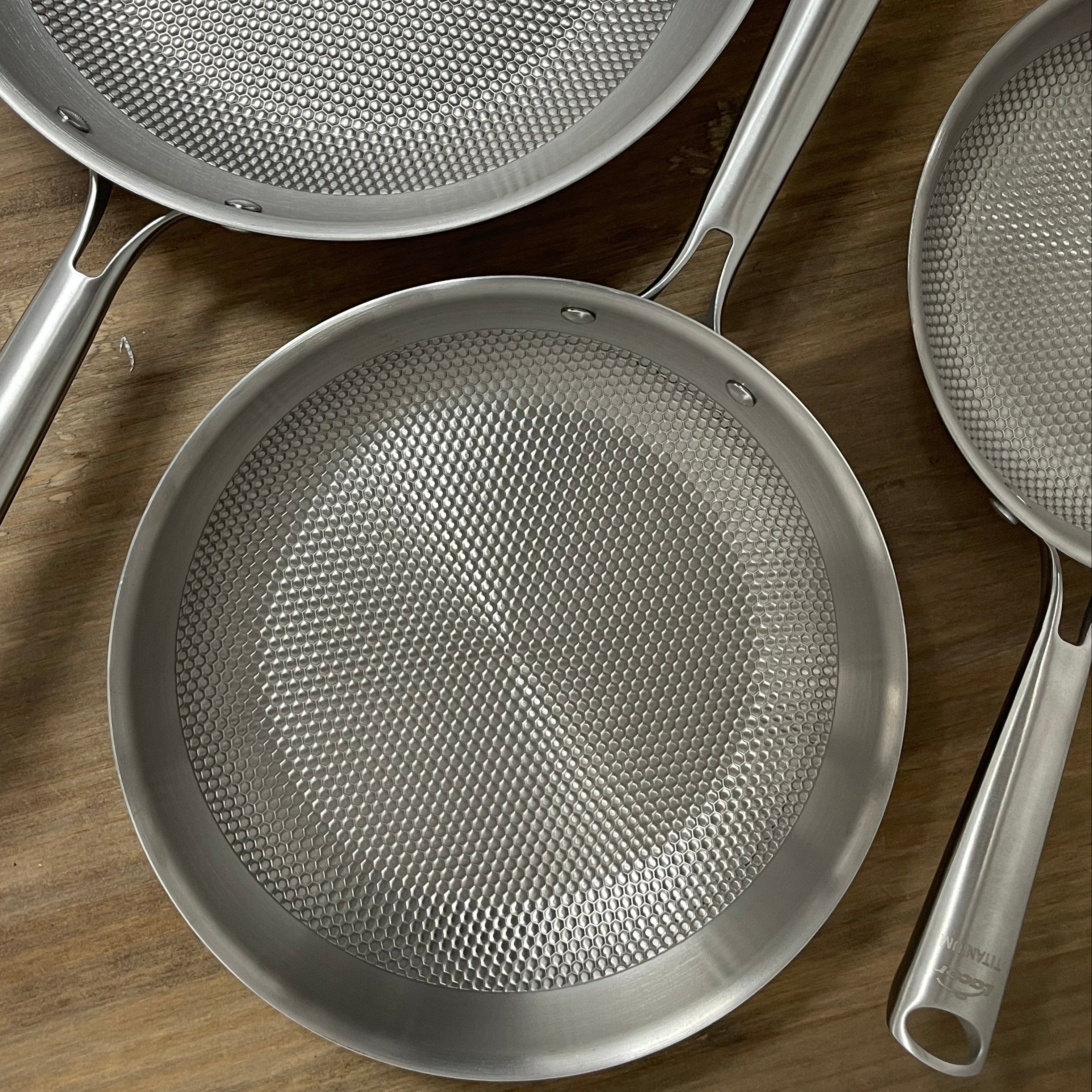 Sartén Titanio TitanGrill 3 Capas – Apta Inducción y Horno