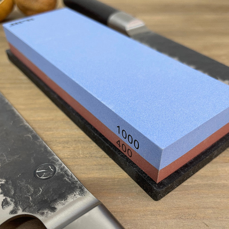 Piedra para afilar cuchillos combinada