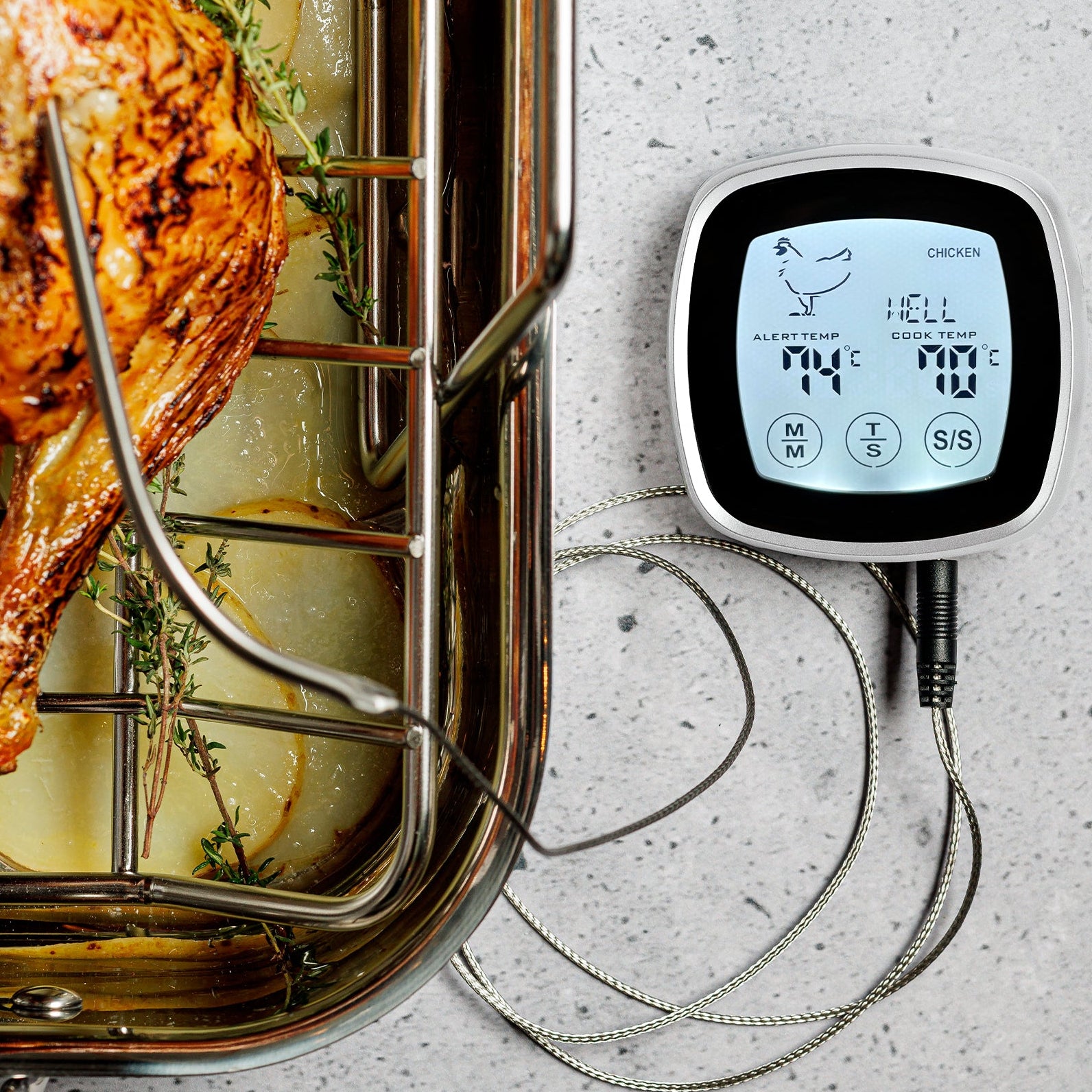 Termometro carne tactil Touch