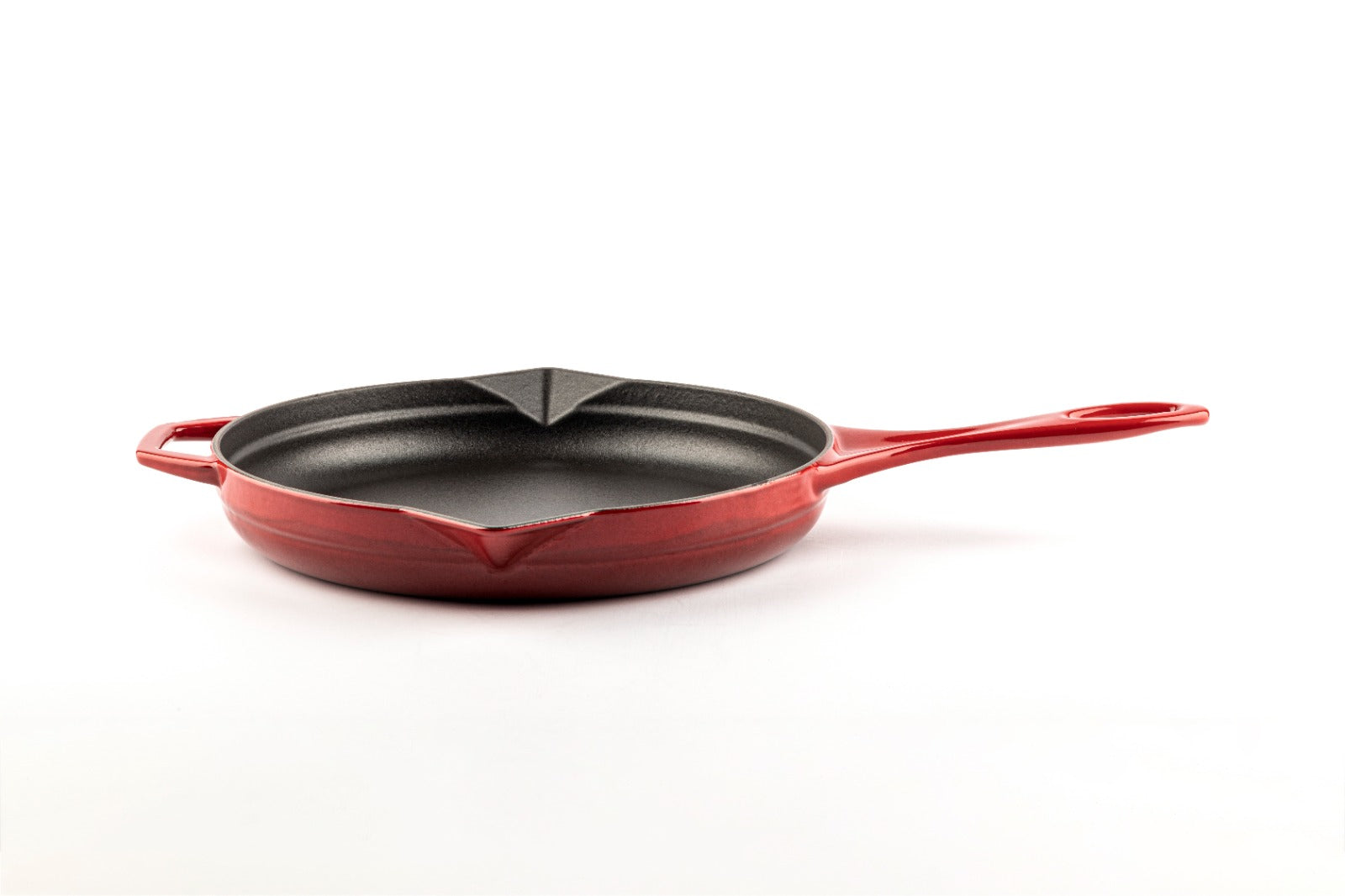 Sartén hierro fundido Hosse Roja 28 cm — apta para inducción y gas