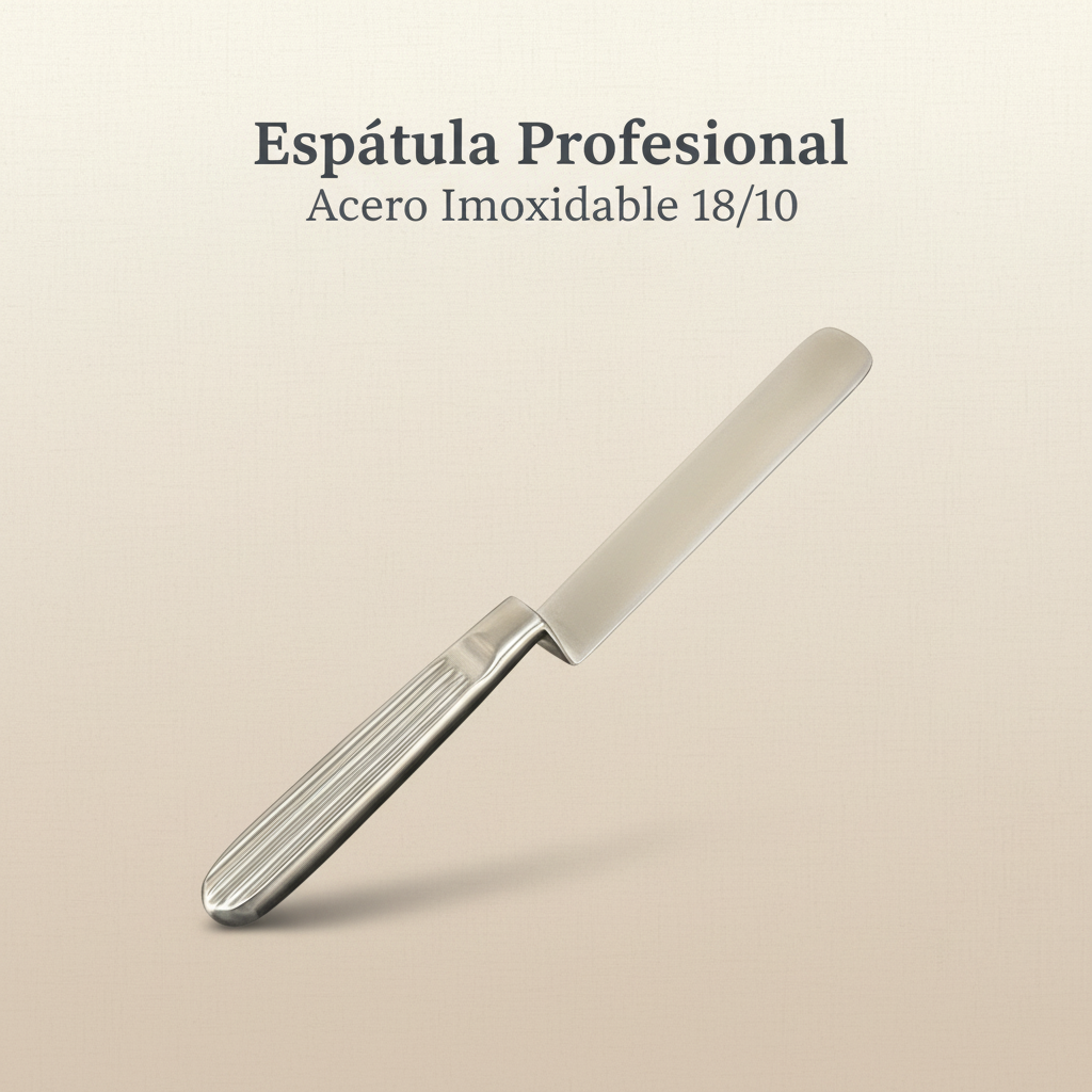 Espátula profesional emplatado premium - Acero inoxidable diseño elegante chef