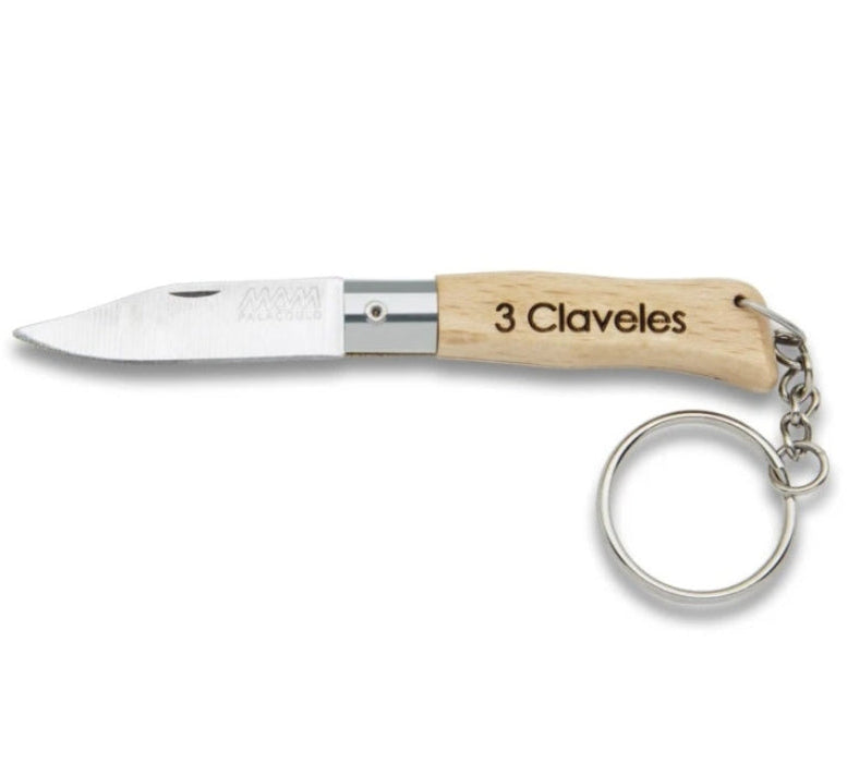 navaja llavero 3 claveles
