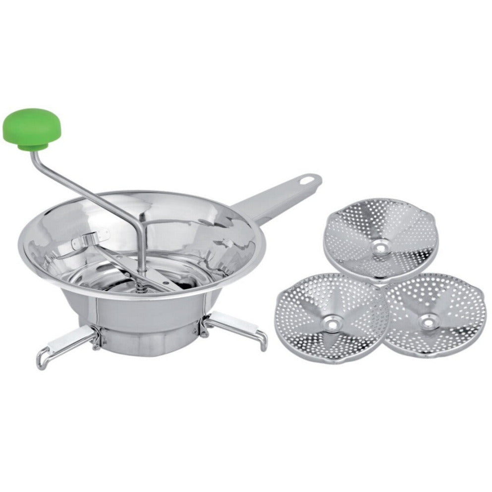 Pasapures 20 cms con 3 discos y patas abatibles