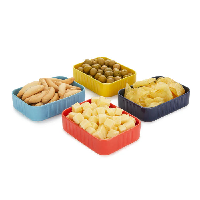 Cuencos aperitivos Conserverie multicolor - Set cerámica diseño vintage Balvi