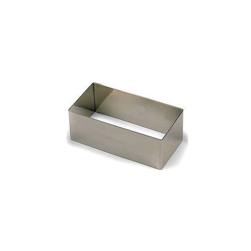 Aro de emplatar rectangular inox