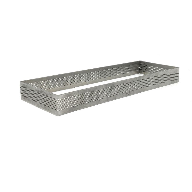 Aro para tarta rectangular perforado 28 Cms