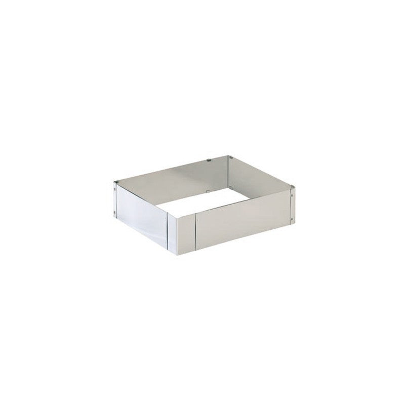 Aro reposteria rectangular extensible inox