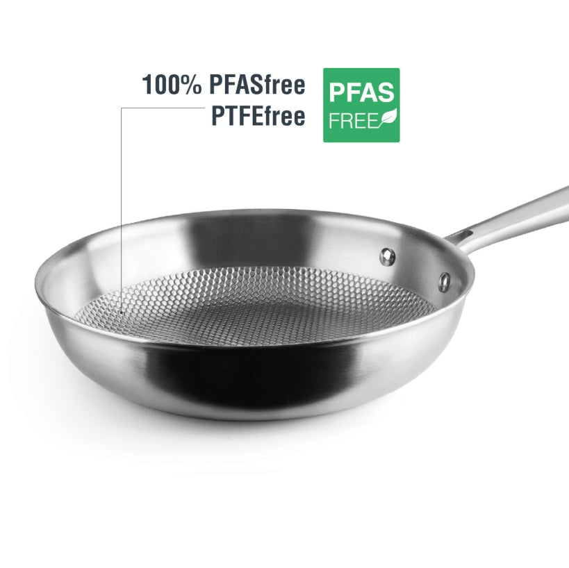 Sartén Titanio TitanGrill 3 Capas – Apta Inducción y Horno