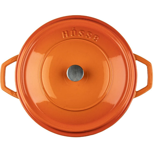 Cocotte naranja Hosse 2 litros 3.7 litros fabricación turca premium esmaltada
