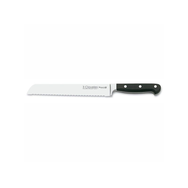 Cuchillo Bavaria pan 20 cms 3 claveles