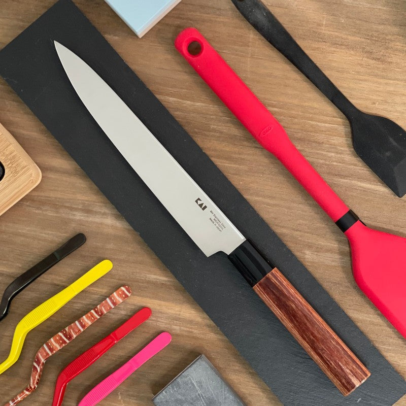 KAI Seki Magoroku Nakiri Mes 16,5 Cm – Japans Groentemes Met Red Wood Handvat & Hoogwaardig Staal