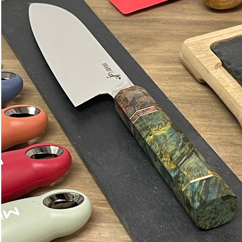 Cuchillo Santoku Inari Damascus Abedul