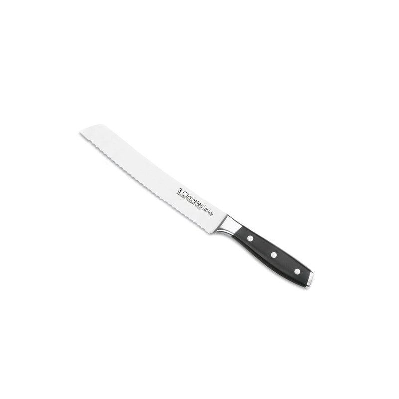 Cuchillo de pan 20 cms 3 claveles