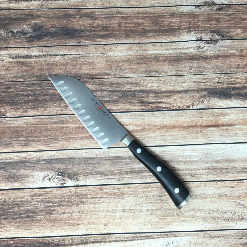 Cuchillo ikon classic santoku alveolado wusthof