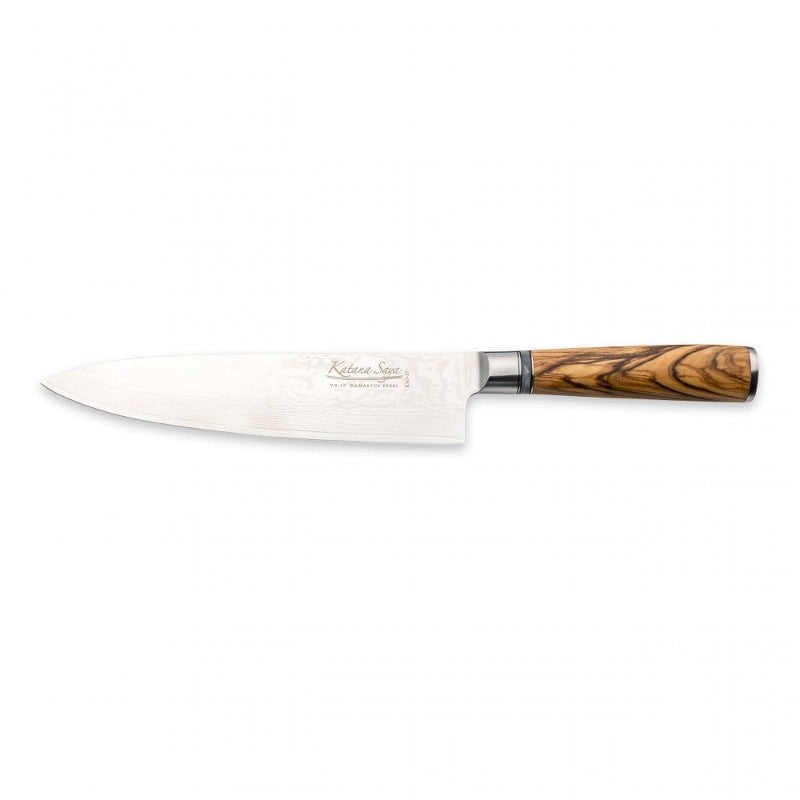 Cuchillo japones acero damasco chef 20 cms