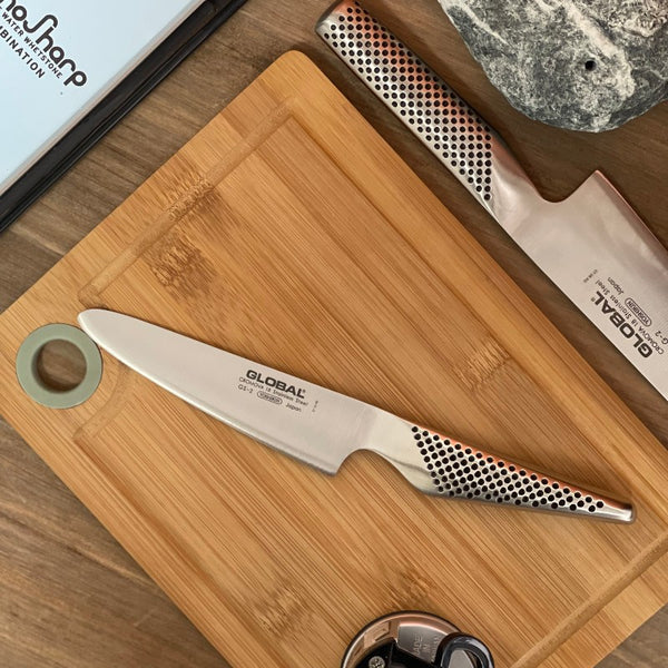 Cuchillo Global GS-92 – Cuchillo De Cocinero Con Hoja Estriada De 13 Cm