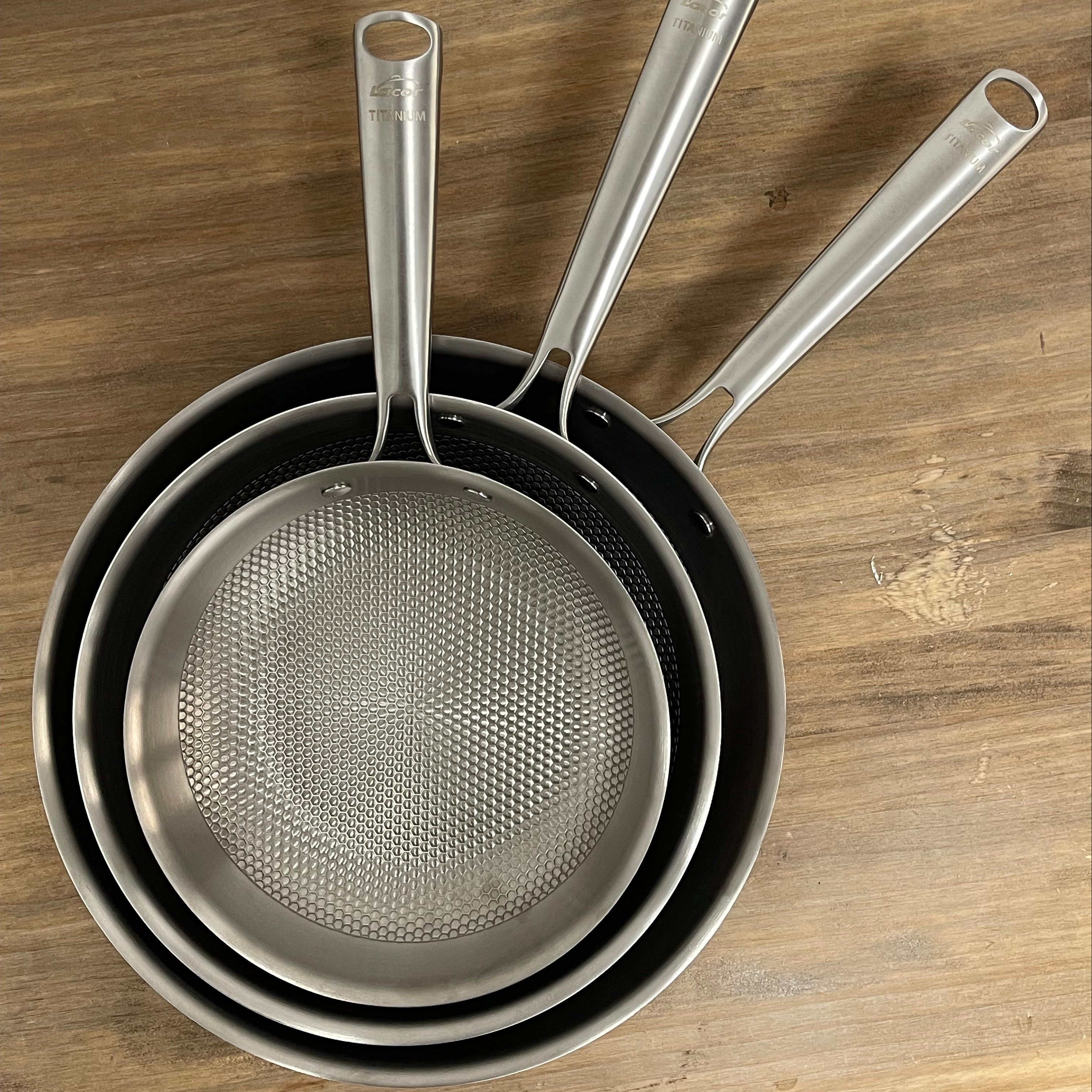 Sartén Titanio TitanGrill 3 Capas – Apta Inducción y Horno