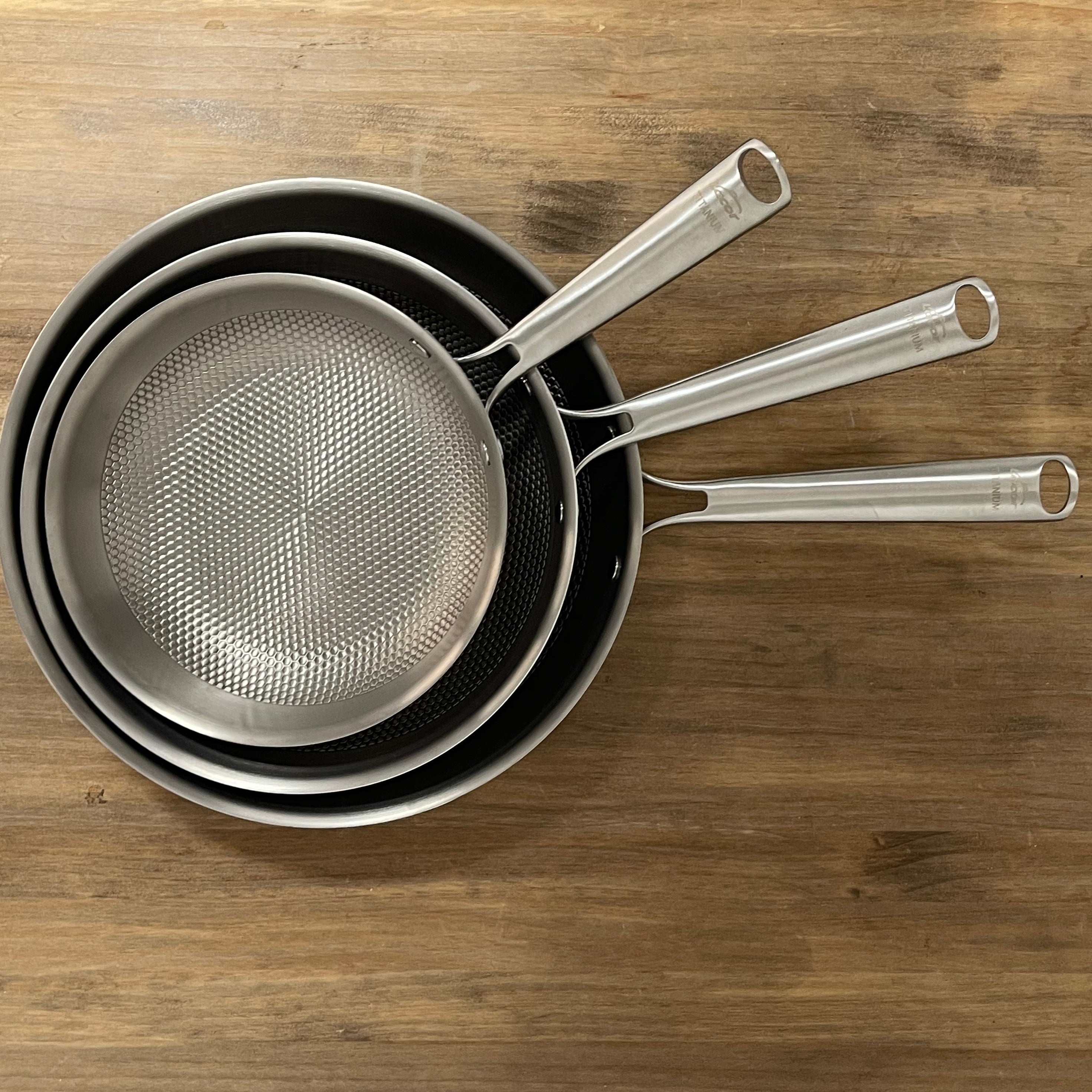 Sartén Titanio TitanGrill 3 Capas – Apta Inducción y Horno