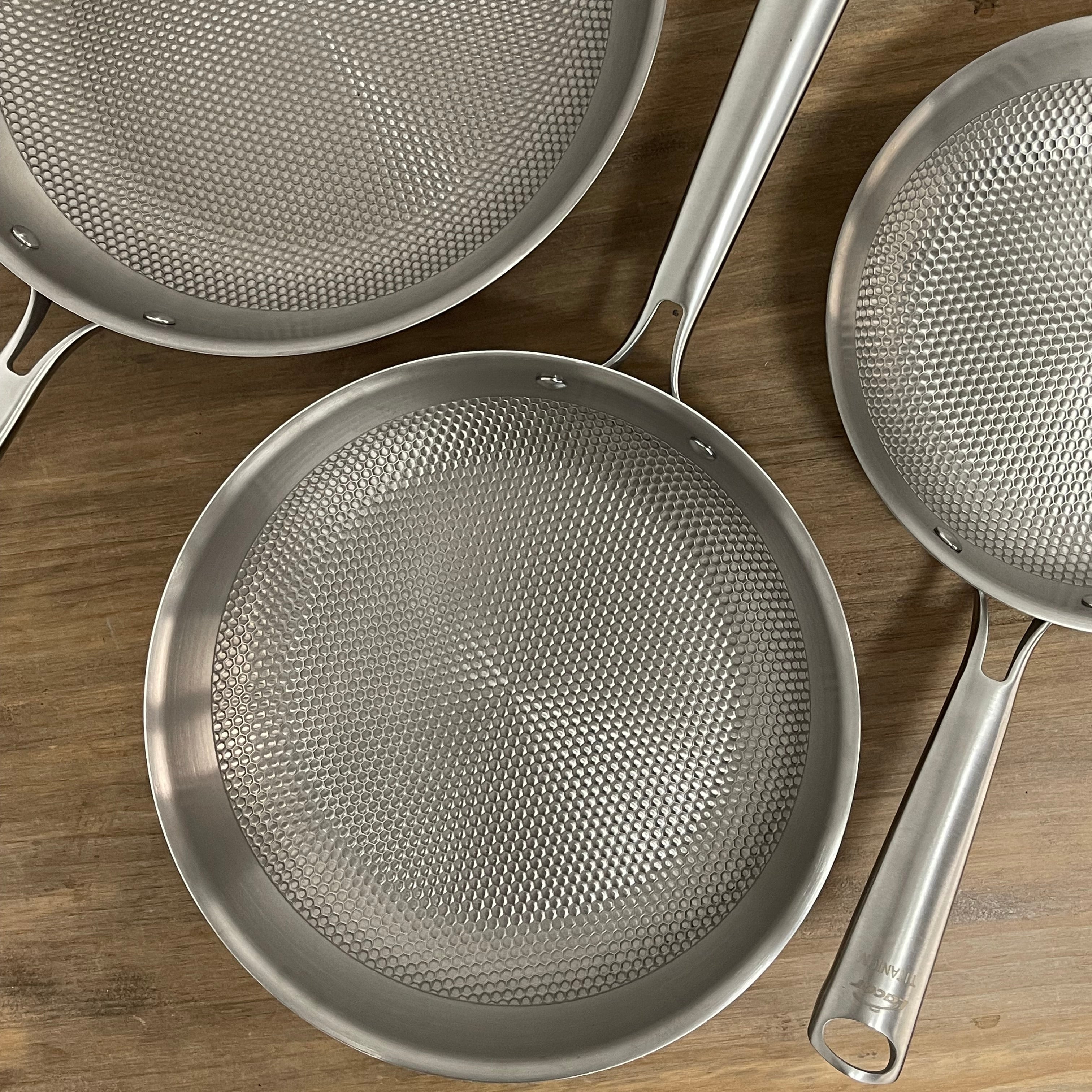 Sartén Titanio TitanGrill 3 Capas – Apta Inducción y Horno