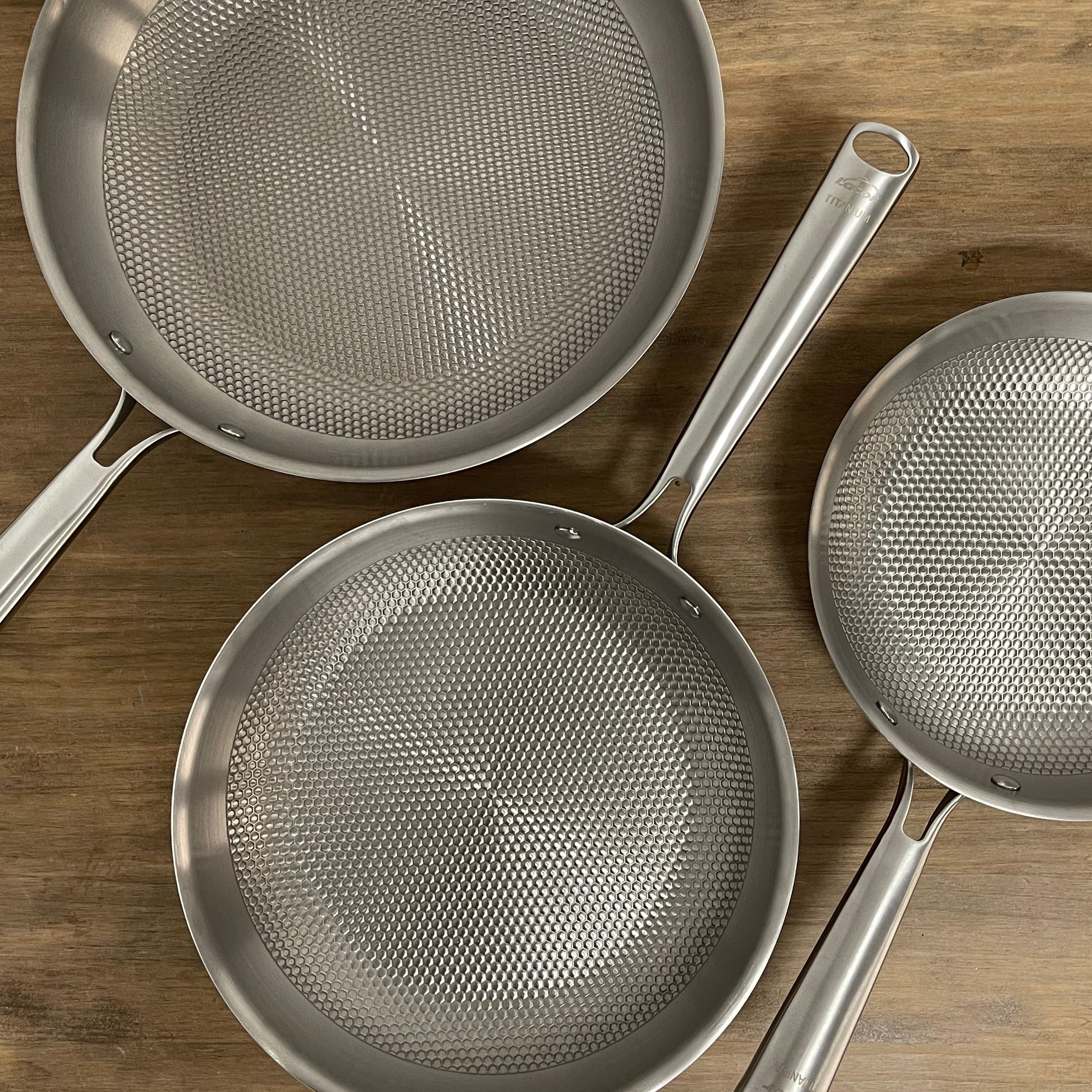 Sartén Titanio TitanGrill 3 Capas – Apta Inducción y Horno
