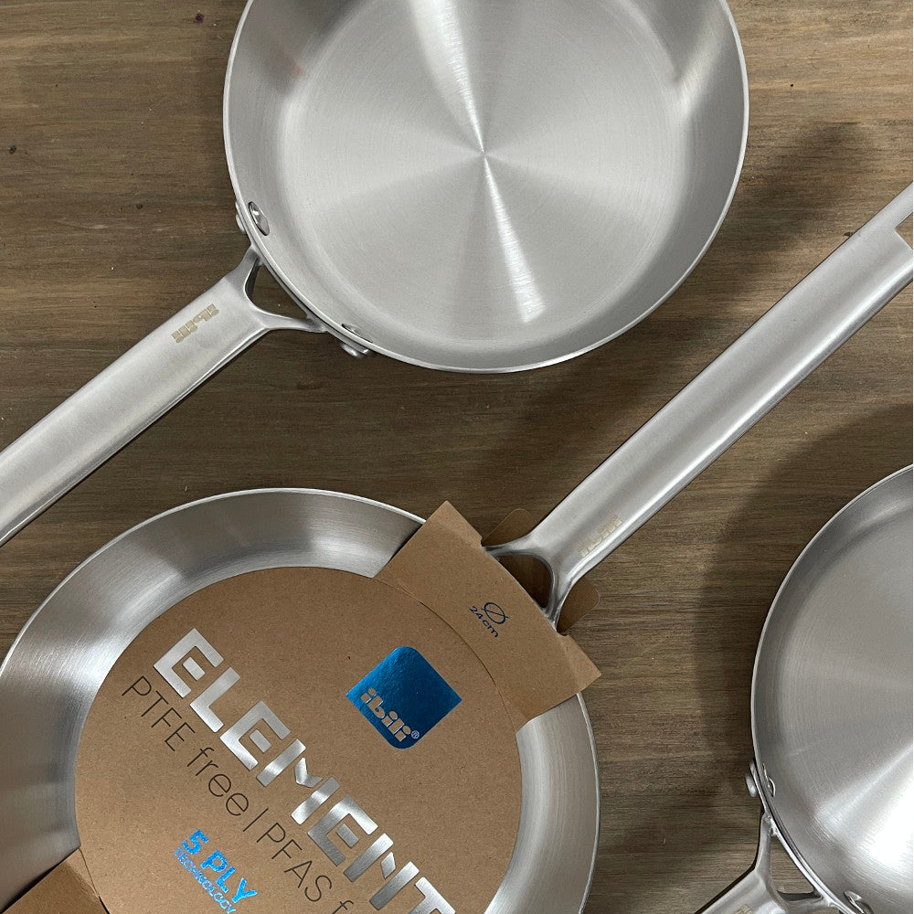 Sarten de acero inox 5PLY Element de Ibili