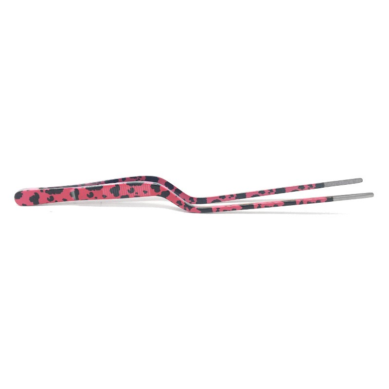 Pinza de emplatar rosa y negra