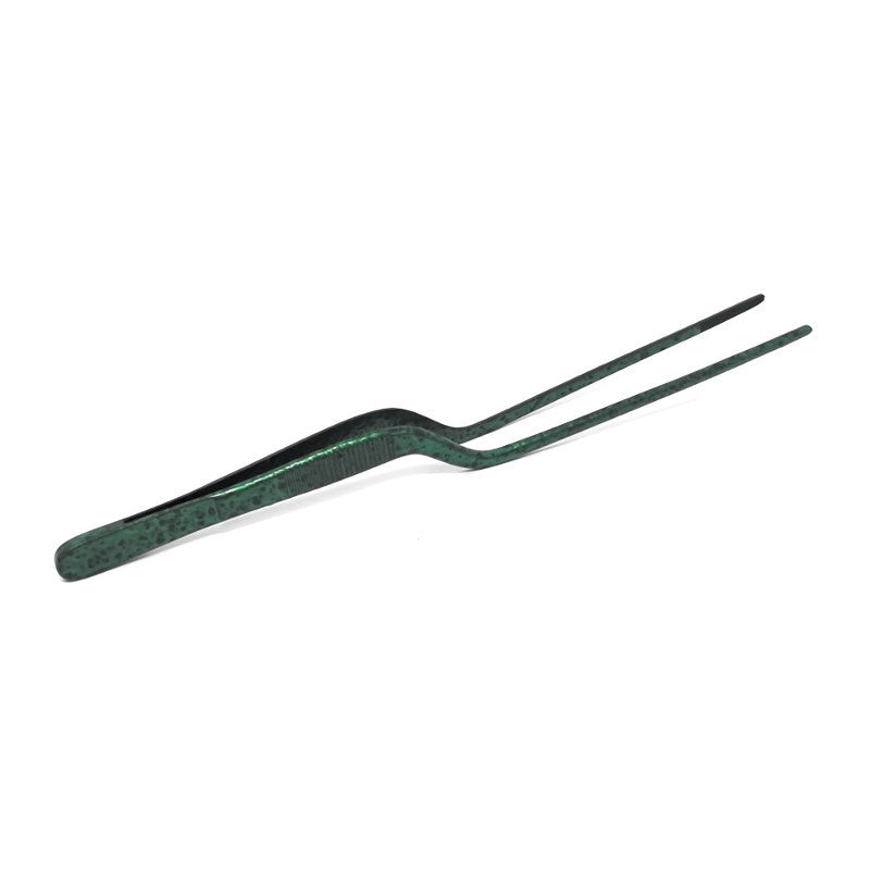 Pinza de emplatar verde irisado