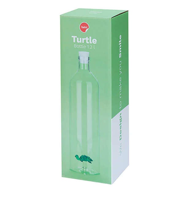 botella forma de tortuga balvi