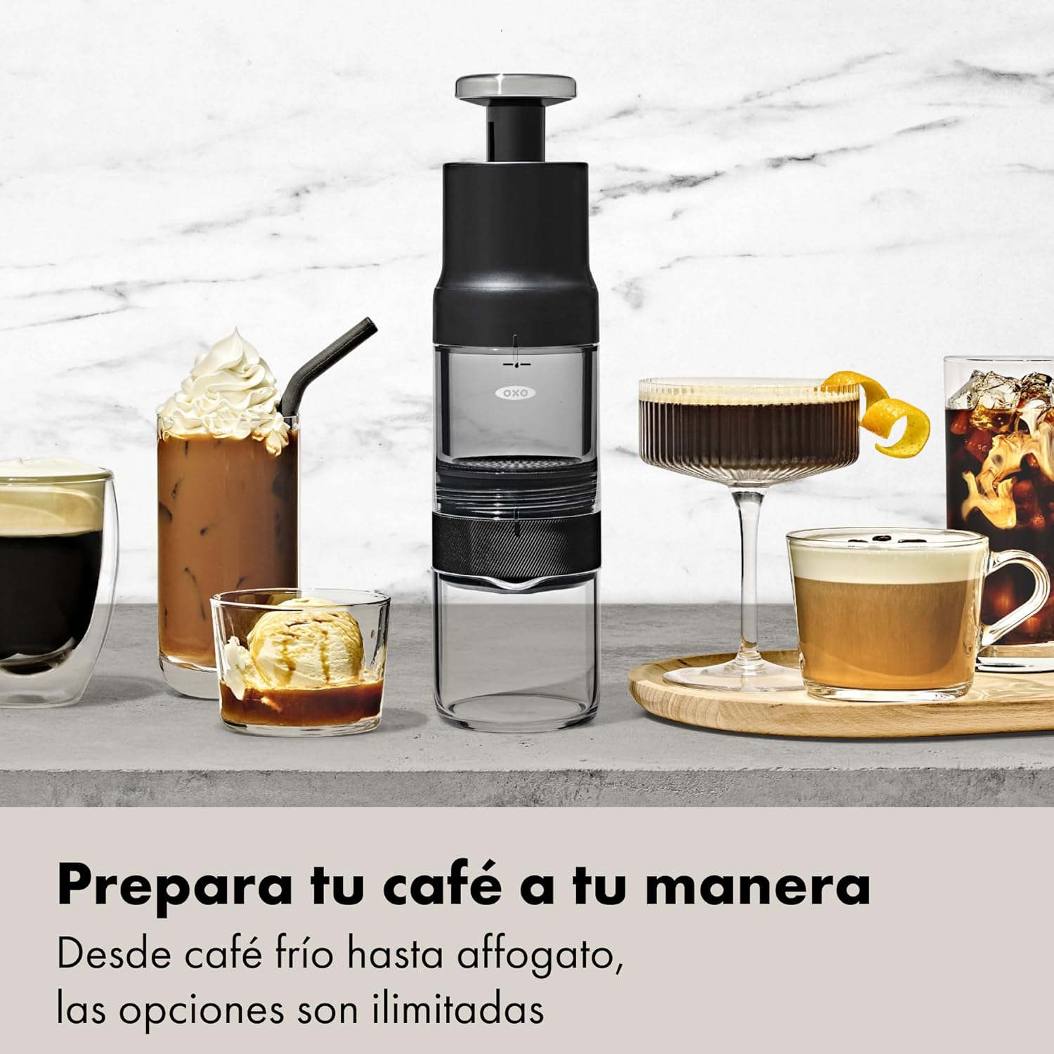 OXO Brew Rapid Brewer – cafetera portátil para viaje y oficina
